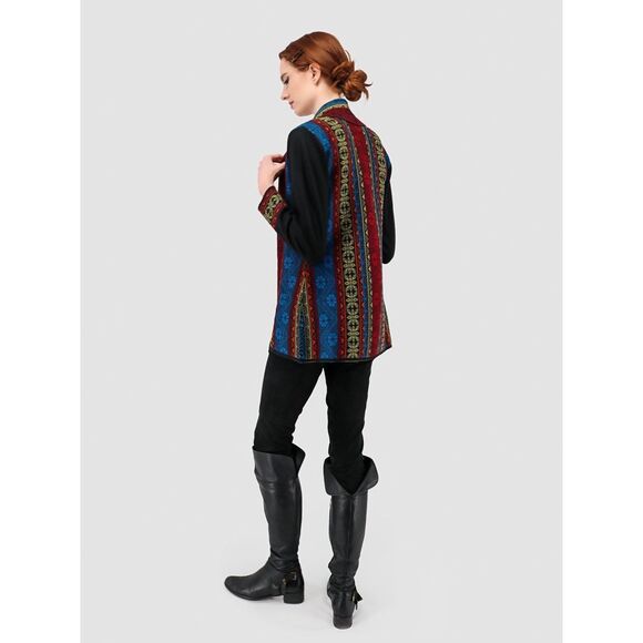 Qinti Hilda Cardigan100% Baby Alpaca Peruvian Pattern Size XS $225.00 - Picture 5 of 10